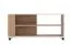 Rollender Couchtisch / Kaffeetisch Venac 01, Farbe: Eiche Artisan / Kaschmir, ABS, MDF, Maße: 46 x 101 x 54,5 cm, eine Ablagefläche, praktisch und stylisch