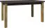 Esstisch ausziehbar Selun 14, Farbe: Eiche Dunkelbraun / Grau - 160 - 203 x 90 cm (B x T)
