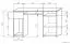 Schreibtisch Kiunga 01, Farbe: Buche / Weiß - Abmessungen: 76 x 124 x 60 cm (H x B x T)