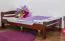 Bettgestell Buche 120 x 200 cm Dunkelbraun
