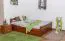 Buche Holzbett 140 x 200 cm Kirsche