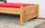 Einzelbett / Gästebett Kiefer massiv Vollholz Erlefarben 80, inkl. Lattenrost - 80 x 200 cm (B x L) 