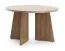 Couchtisch | runder Tisch | 75 x 75 x 47 cm | Beistelltisch | kleiner Wohnzimmertisch | Farbe Nuss | ABS-Kanten | Belladere 07