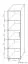 Schrank Curug 15, Farbe: Eiche / Buche hell - Abmessungen: 188 x 50 x 34 cm (H x B x T)