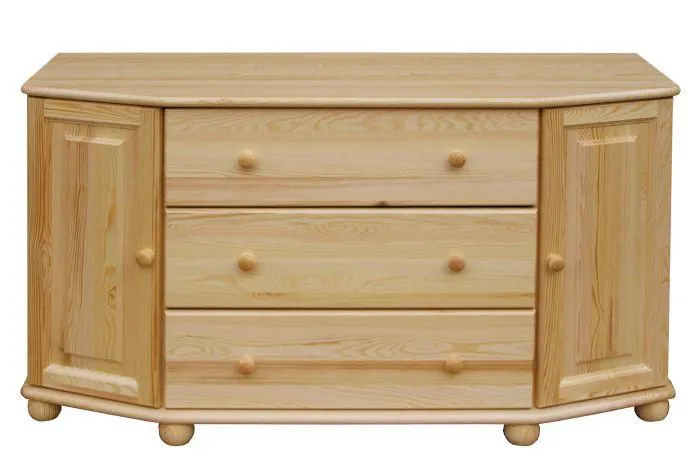 Sideboard, Kiefer massiv, Breite: 140 cm, Farbe: Natur Abbildung