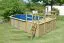 Holz Pool 4 SET, Farbe: Natur KDI, Ø 633, inkl. Leitern & Terrasse 3-teilig