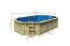 Pool aus Holz Modell 4 X SET, Farbe: Natur KDI, Ø 632,5, inkl. Leitern