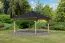 Pavillon SET, Farbe: Natur KDI, mit Schindeln schwarz, Grundfläche 11,3 m²