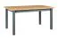 Ausziehbarer Esstisch SMEITA in Grafit/Eiche, Abmessung 80 x 140/180 (B x T), Tischplattenhöhe 32 mm, laminiert, für bis zu 10 Personen platz