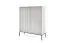 Kommode mit genügend Stauraum Worthing 60, Farbe: Grau / Schwarz / Gold - Abmessungen: 125 x 104 x 39 cm (H x B x T)