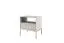 Nachtkommode Worthing 59, Farbe: Grau / Gold - Abmessungen: 56 x 54 x 39 cm (H x B x T)