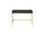 Moderner Schreibtisch Worthing 49, Farbe: Schwarz / Gold - Abmessungen: 78 x 104 x 50 cm (H x B x T)
