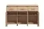 Sideboard / Kommode mit drei Schubladen Sabas 10, Farbe: Eiche Artisan, drei Türen, ABS-Kantenschutz, sechs Fächer, Maße: 90 x 138 x 40 cm