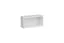 Schlichte Wohnwand Kausland 05, Farbe: Weiß - Abmessungen: 150 x 350 x 32 cm (H x B x T), mit Push-to-open Funktion