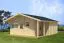 Ferienhaus F30 mit Terrasse, Überdachung & Abstellraum| 27,8 m² | 70 mm Blockbohlen | Naturbelassen | Inkl. Fußboden & Isolierverglasung