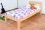 Kinderbett / Jugendbett Kiefer massiv Vollholz natur 74, inkl. Lattenrost - 90 x 200 cm (B x L)