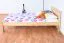 Kinderbett / Jugendbett Kiefer massiv Vollholz natur 74, inkl. Lattenrost - 90 x 200 cm (B x L)