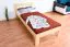 Kinderbett / Jugendbett Kiefer massiv Vollholz natur 74, inkl. Lattenrost - 90 x 200 cm (B x L)