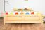 Kinderbett / Jugendbett Kiefer massiv Vollholz natur 77, inkl. Lattenrost - 140 x 200 cm (B x L)