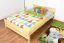 Kinderbett / Jugendbett Kiefer massiv Vollholz natur 77, inkl. Lattenrost - 140 x 200 cm (B x L)