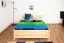 Kinderbett / Jugendbett Kiefer massiv Vollholz natur 77, inkl. Lattenrost - 140 x 200 cm (B x L)