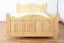 Kinderbett / Jugendbett Kiefer massiv Vollholz natur 91, inkl. Lattenrost - 140 x 200 cm (B x L)