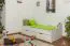 Kiefer Bett 90 x 200 cm Weiß
