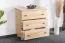 Kommode Kiefer massiv Vollholz natur 001 - Abmessung 80  x 80  x 42 cm (H x B x T)