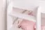 Etagenbett / Stockbett "Easy Premium Line" K18/n, Kopfteil mit Löchern, Buche Vollholz massiv Weiß - 90 x 200 cm, (L x B) teilbar