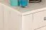 Kommode Camprodon 03, Farbe: Eiche Weiß - 95 x 50 x 37 cm (H x B x T)