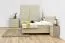 Schiebetürenschrank / Kleiderschrank Sabadell 09, Farbe: Eiche / Beige Hochglanz - 222 x 179 x 64 cm (H x B x T)
