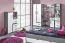 Jugendzimmer - Schreibtisch Oskar 09, Farbe: Anthrazit / Weiß - 80 x 120 x 50 cm (H x B x T)