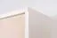 Kleiderschrank, Breite: 126 cm, Farbe: Weiß