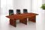 Konferenztisch Premium , Farbe: rote Walnuss - 76 x 300 x 140 cm (H x B x T)