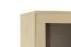 Vitrine Kiunga 12, Farbe: Buche / Weiß - Abmessungen: 200 x 52 x 40 cm (H x B x T)