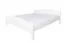Weißes Doppelbett Kiefer Massivholz 112, elegantes Gästebett, inkl. Lattenrost, Liegefläche 180 x 200 cm, langlebig und modern, einfache und rasche Montage