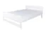 Einzelbett, weißes Gästebett Kiefer Vollholz 71, inkl. Lattenrost, Matratzenmaße 140 x 200 cm, professionell verarbeitet, robust und stabil