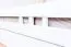 "Easy Premium Line" Doppelbett K8 in Überlänge 180 x 220 cm, Buche Vollholz massiv weiß lackiert, inkl.1 Abdeckblende