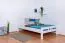 Jugendbett "Easy Premium Line" K8, 120 x 200 cm Buche Vollholz massiv weiß lackiert