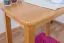 Tisch Kiefer massiv Vollholz Erlefarben Junco 226B (eckig) - 50 x 90 cm (B x T)
