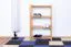 Schuhregal Buche Vollholz massiv Erlefarben Junco 223 - Abmessungen: 100 x 58 x 28 cm (H x B x T)