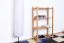 Schuhregal Buche Vollholz massiv Erlefarben Junco 223 - Abmessungen: 100 x 58 x 28 cm (H x B x T)