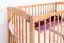 Gitterbett / Kinderbett Kiefer massiv Vollholz Erlefarben 103, inkl. Lattenrost - 60 x 120 cm (B x L) 