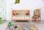 Gitterbett / Kinderbett Kiefer massiv Vollholz Erlefarben 103, inkl. Lattenrost - 60 x 120 cm (B x L) 