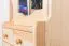 Garderobe Kiefer massiv Vollholz natur 28A - 200 x 125 x 41 cm (H x B x T)
