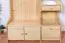 Garderobe Kiefer massiv Vollholz natur 29B - 200 x 114 x 37 cm (H x B x T)