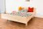 Buche Massivholz Bettgestell 160 x 200 cm Natur