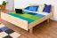 Buche Massivholz Bettgestell 160 x 200 cm Natur