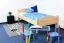 Kinderbett / Jugendbett Buche massiv Vollholz natur 113C, inkl. Lattenrost - 100 x 200 cm (B x L)
