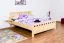 Kinderbett / Jugendbett, Buche massiv Vollholz natur 108, inkl. Lattenrost - 140 x 200 cm (B x L) 